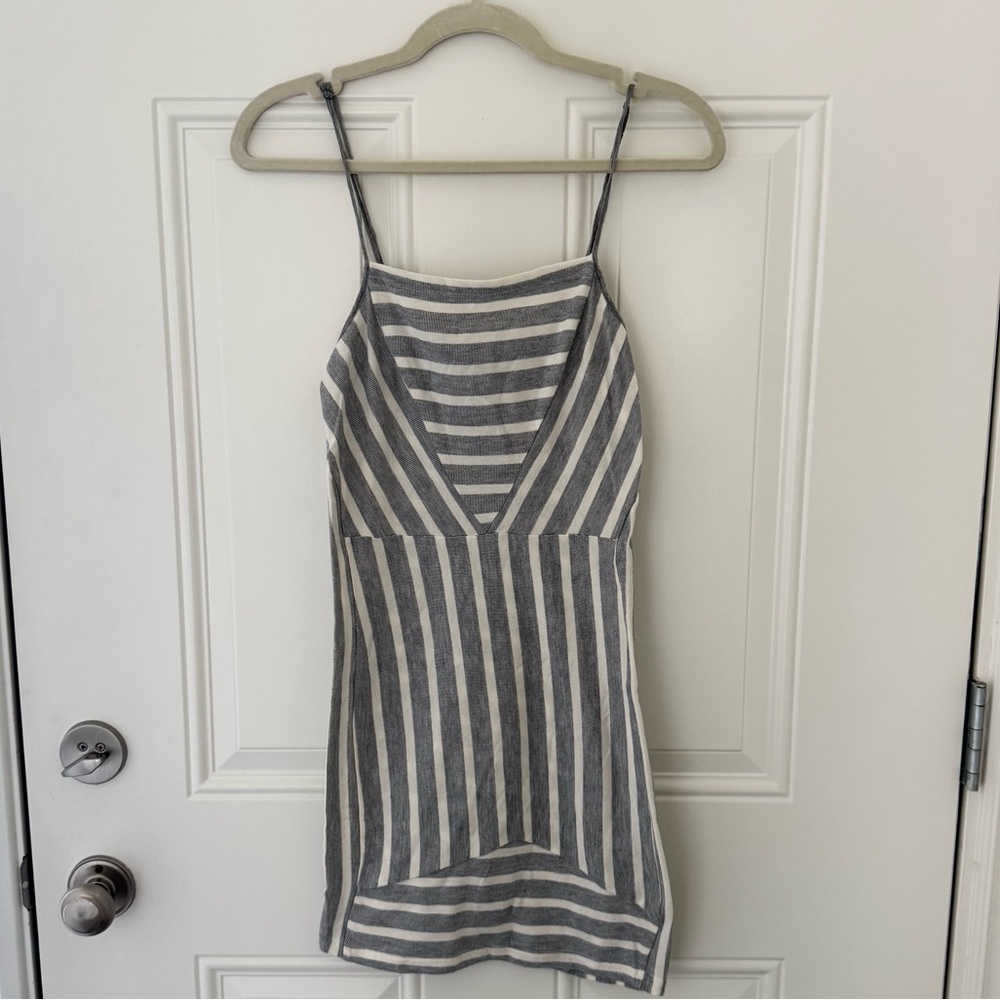 Striped mini dress